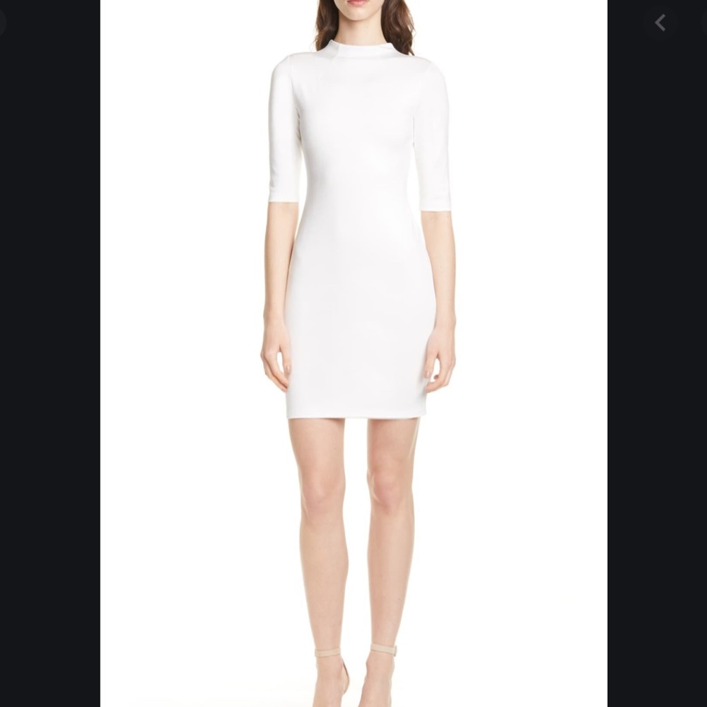 NWT $275 Alice + Olivia Delora Funnel Neck Body-Con Dress!